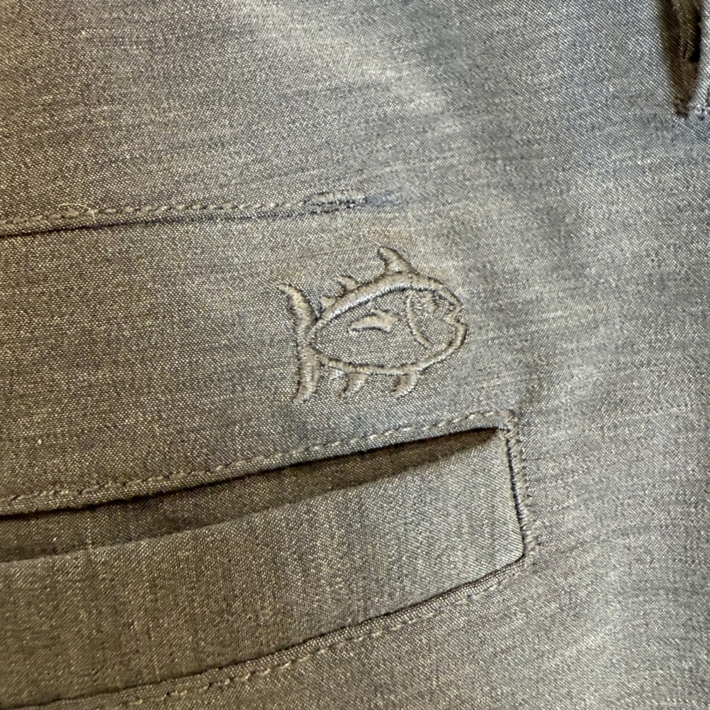 Southern Tide Golf Shorts Heather Gray Performance Stretch Mens W36 - Picture 3 of 7